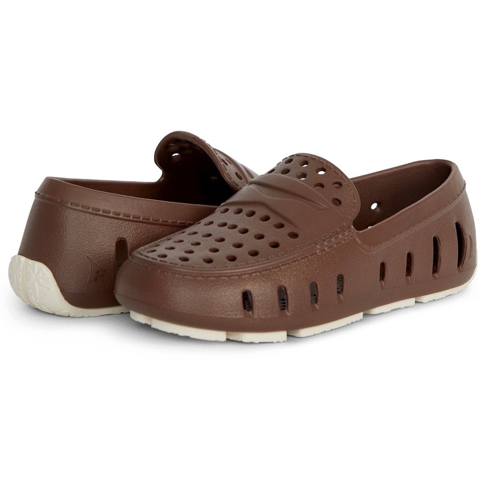 Floafers - Kids Prodigy Driver Driftwood Brown/Coconut - Big Kid Size 1
